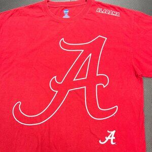 Alabama Crimson Tide Red NCAA T-Shirt 2XL By KA Inc 100% Cotton College Sports F